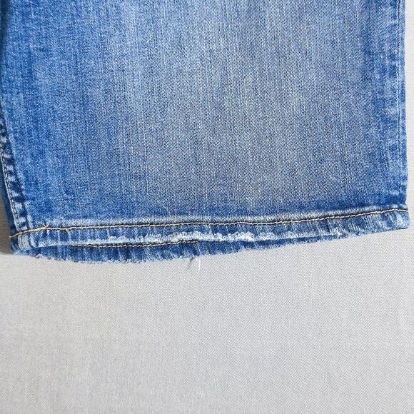 Silver Jeans Bermuda shorts women's size 34 denim blue colour Elyse straight - Picture 8 of 13